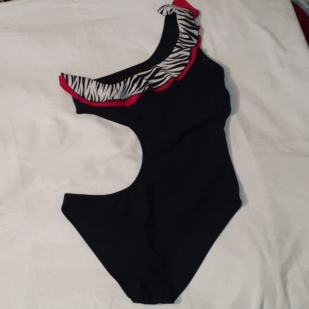 Capri Swim Monokini One‎ Shoulder Cutout Swimsuit